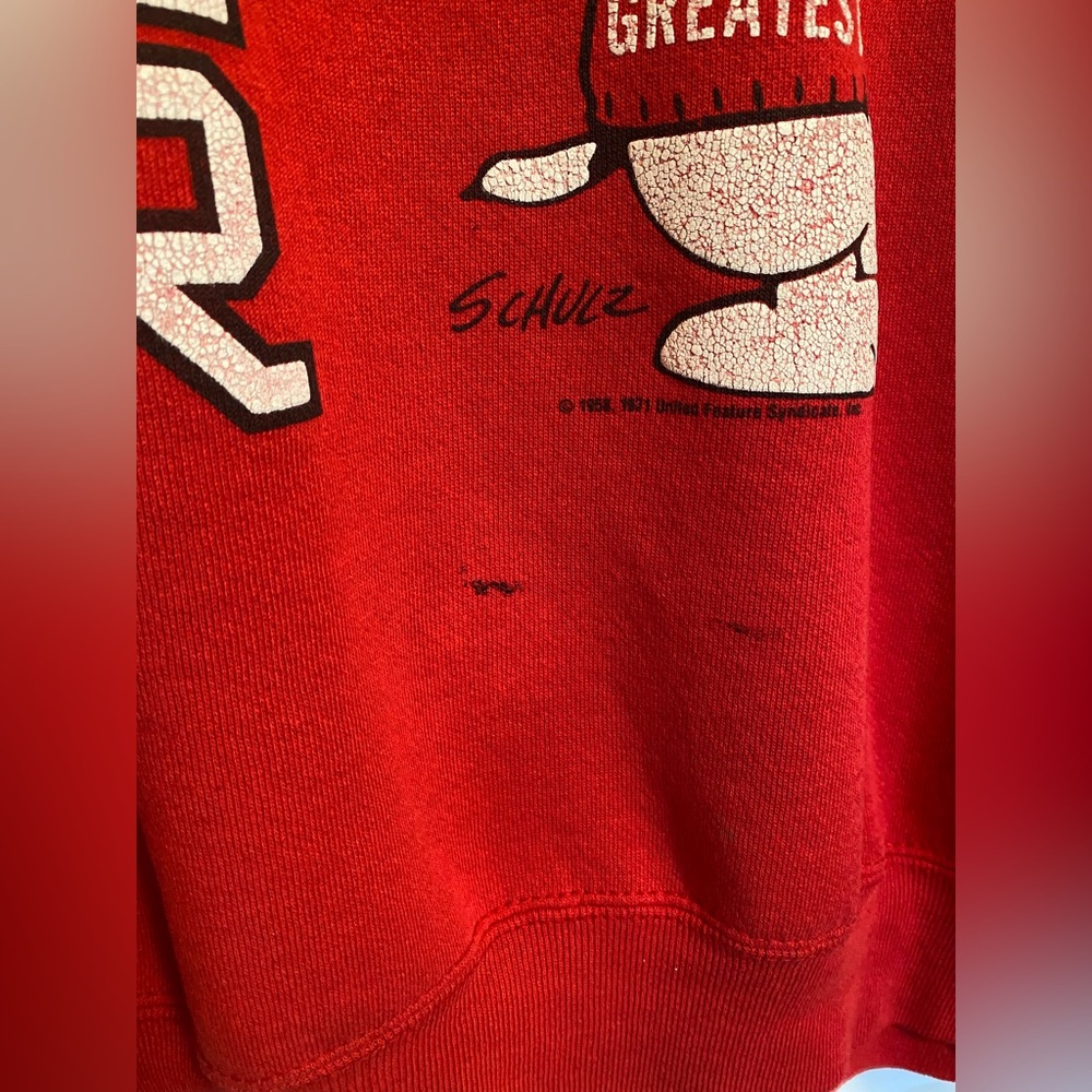 Red Snoopy Graphic Sweatshirt Vintage - Picture 4 of 5